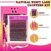 Lash Extension Kit 280PCS Eyelash Clusters 50D DIY Eyelash Extension