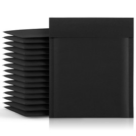 Fuxury Kraft Bubble Mailer 8.5x12 Inch 25 Pack，Strong Adhesion Padded Envelopes,Self Seal Bubble Envelopes, Waterproof Cushioned Bubble Mailers Packaging for Small Business，Bulk Black