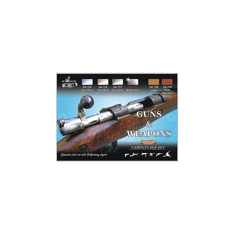 LIFECOLOR Camouflage Colours Set Guns And Weapons