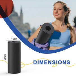 SURFOU Fascia Roller Back 29 x 15 cm, Massage Foam Roller, Only 130 g, Ultralight, for Deep Tissue, Muscle Relaxation & Recovery, Ideal for Fitness & Yoga at Home