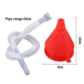 8cm Wide Mouth Funnel Universal Car Funnel Long Spout Flexible Extension Car Funnel Q