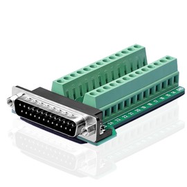 SIENOC D-SUB DB25-G2 Male 25Pin Plug Breakout To PCB Board Terminals Connectors(DB25 Male Terminal)