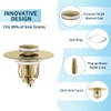 MUAIOLAUS Universal Bathroom Sink Stopper, Pop Up Sink Stopper with