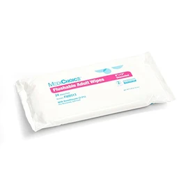 MediChoice Flushable Wipe, Unscented, 8 In. x 12 In.,1314FWD513 (Case of 576)