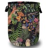 Leaves Mushroom Flower Laundry Basket with Sturdy Handles, Fox Bird