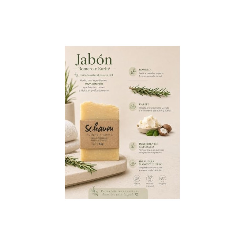 4 Pack jabones artesanales Schaum