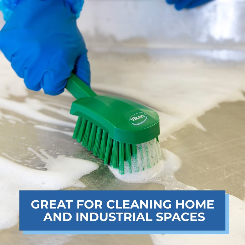 Vikan 41923 Brush,Washing,Stiff,10",PP/PBT,Blue