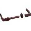 JUVA Door Handle Set Rosette Handle Pair for Push-Lock Screw-On
