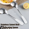 Chenshuo Wide Handle Serving Spoon,304 Stainless Steel Buffet Serving Spoon,Large