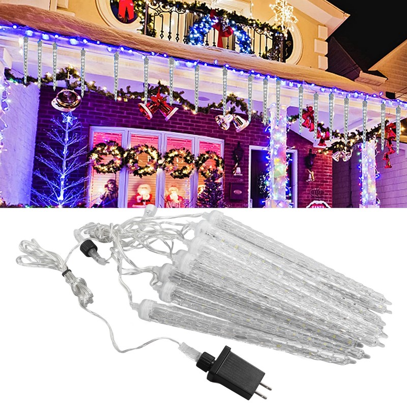 4W Meteor Shower Lights 7V 6.6ft IP65 Waterproof Plastic Christmas