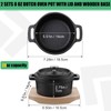 Suttmin 2 Sets 20 oz Dutch Oven Pot with Lid