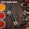 Electric Salt and Pepper Grinder Set, Automatic Battery Pepper Mill