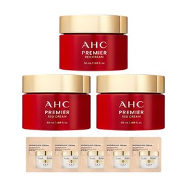 AHC Premier Red Cream 50ml x3 + 5 Jas Cream Samples / Whitening / Wrinkle / Moisturizing / AHC 프리미어 레드 크림 50ml x3 + 쟈스 크림 샘플5매 미백주름보습