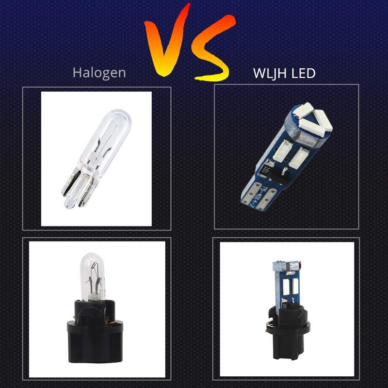 WLJH Super Bright T5 74 27 37 73 Led Bulb