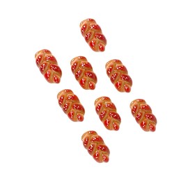 Scribbles Decorative Mini Challah, Set of 8 Miniature Challah Shabbat Table Shabbos Table Decoration Shabbat Miniatures Jewish craft kits Jewish crafts Jewish craft projects Jewish gifts. Mini Challah