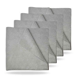 CLEVER COLLECTION High Quality Cloths, 4 Pieces, 15.7 x 15.7 inches (40 x 40 cm), Cloths, Towels, Car Washing, Wiping, Multi-purpose, Commercial Use, Professional Specifications, Scratch Prevention,