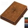 RETTACY Notebook, A5, Squared, Thick Grid, Leather Hardcover, 320 Pages,