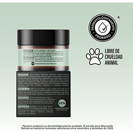 Mascarilla Facial Refrescante e Hidratante- Arcillas Puras (Kaolíin y Bentonita) + Aloe Vera+Xilitol- Limpia e Hidrata- Energiza y Suaviza-Desinflama y Refresca-Tonifica-93% Ingredientes Naturales- Piel Normal a Grasa- Sin Parabenos-Sin Fragancias Artific