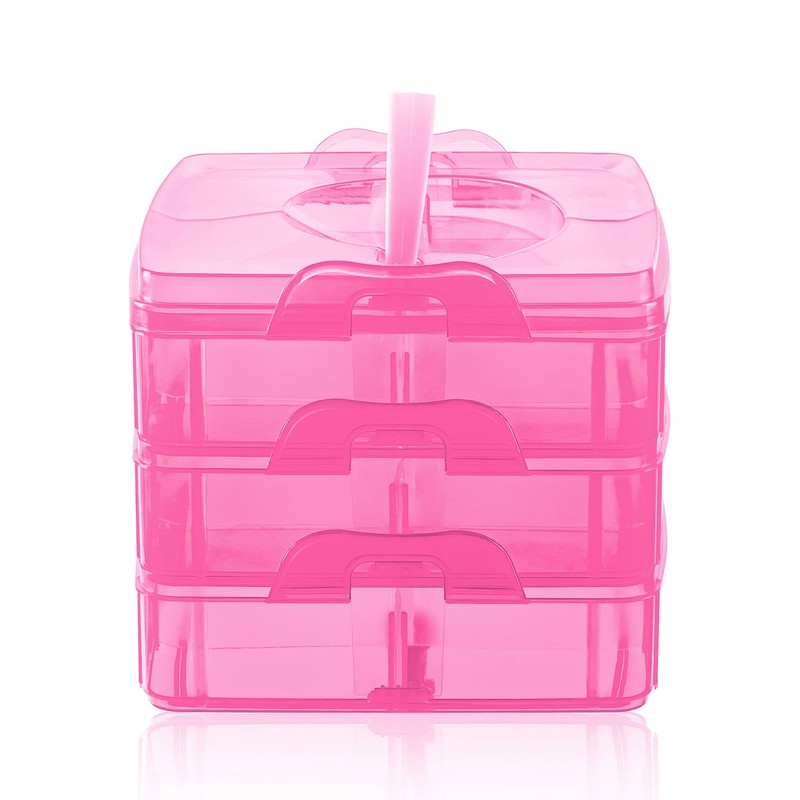 Daletu Sorting Boxes for Small Parts with Lid, Plastic Storage