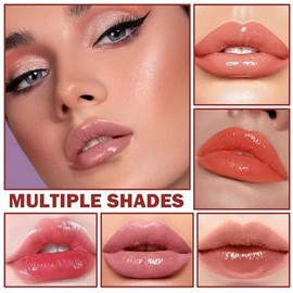 6 Piezas Lip Oil Tint Gloss Labial Permanente Rojo Labiales Larga Duracion Labial Lip Stain Balm Plumper Brillo Tinta Barra de Labios Voluminizador Ti