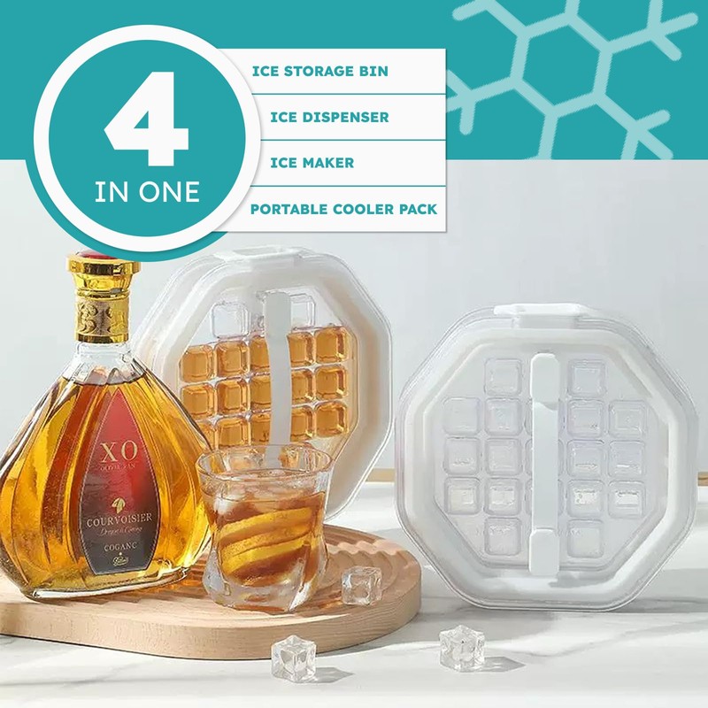 Foldable Ice Maker - Portable Ice Cube Kettle Multifunctional Ice