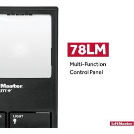 LiftMaster 78LM - Multi-Function Control Panel - Garage Door Opener with Lighting Control - Adjustable Light Timer - Wall-Mounted for Convenience