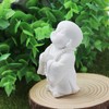 SHIDXIB 2Pcs Buddha Statue Minimalist Sandstone Buddha Ornament Monk Figurine