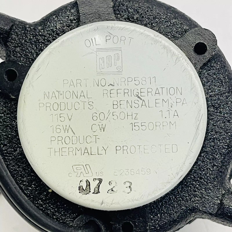 NATIONAL REFRIGERATION PRODUCTS NRP 5811 MOTOR SINGLE SPEED