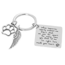 Runalp Drive Safe Keychain, I Need You Here with Me, Pet Keychain