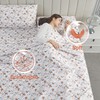 Floral Full Sheet Set Orange Flower Bed Sheets Full Printed