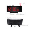 Projection Alarm Clock with 2 USB Ports LED Curved Display