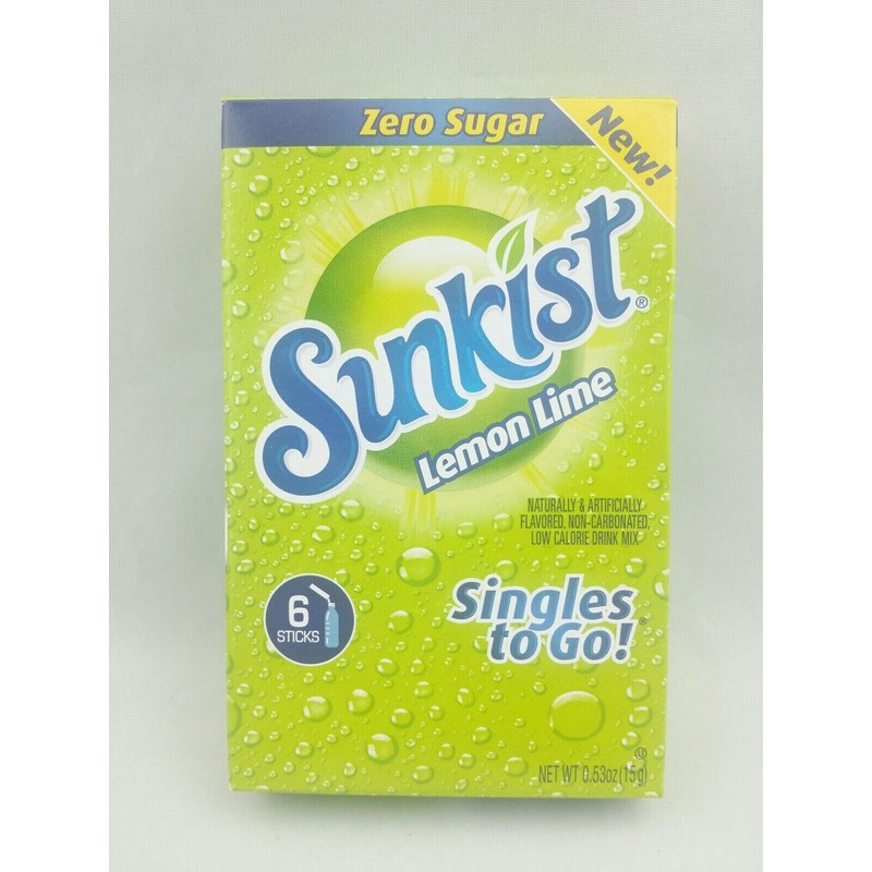 Sunkist Singles To Go Lot Of 4 Fruit Flavors Zero
