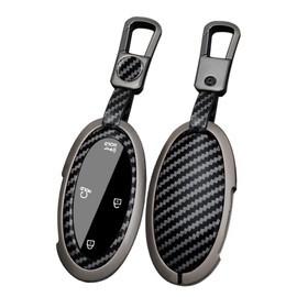 ontto 5/7 Buttons Key Fob Cover Fit for Hyundai 2024 2025 Smart Remote Car Key Holder with Keychain for Ioniq 6 Grandeur GN7 Kona Elantra Azera Sonata Hybrid Santa fe Tucson Santa Cruz,Black