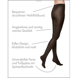KUNERT Women's Tights Velvet 80 Opaque Matt 80 Denier, Espresso 4800