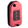 Carbon Fiber Style Folding Car Key Fob Cover Protective Case