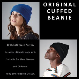 Purple Print House May Be a Mechanic Cant Fix Stupid, Mechanic Gifts, Funny Beanie Hat, Gift for Him, Dad Winter Hat Mens (Dark Grey)