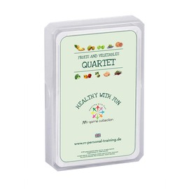 RR's Game Collection Healthy with Fun - Fruits & Vegetables Trump Card Games, Trump Cards, Learning - Educational Game for Kids Teenagers Adults, School and Family Games