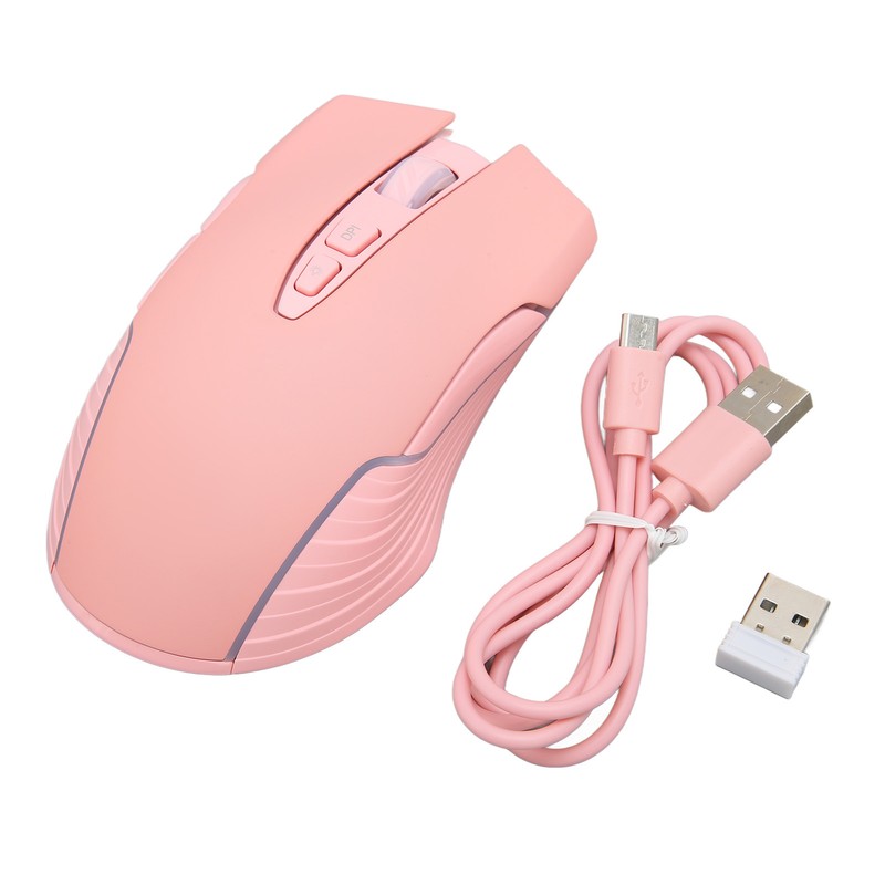 Wireless Mouse 2.4G Rechargeable USB RGB Professional Grade Optical Sensor
