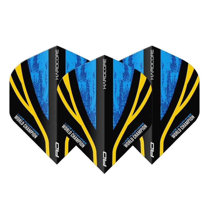 RED DRAGON Luke Humphries WC Hardcore Standard Dart Flights 3