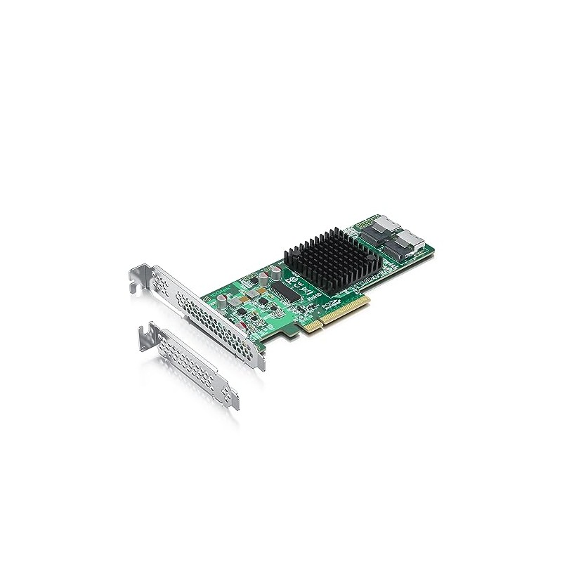 ipolex Internal PCIe SAS/SATA HBA RAID Controller Card, SAS2008 Chip,