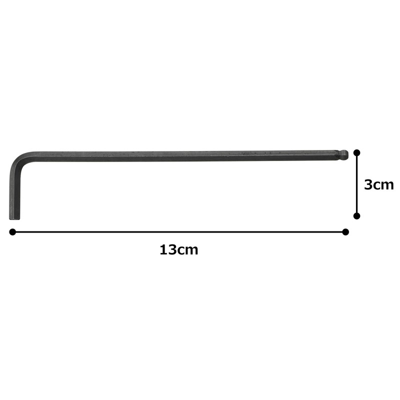 Tone BPLB-05 Long Ball Point L-Shaped Wrench, 5/32 inch Width