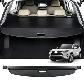 Deluden Retractable Cargo Cover Compatible with Dodge Durango 2011-2025 Only Fits 2nd Row Installation Port, Cargo Shield Security Shade Privacy Screen TonneauTrunk Organizers (Carbon Fiber Texture)