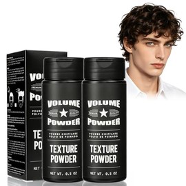 2PCS Polvo Texturizador Cabello Hombre,Polvo para Peinar Hombre,Texture Powder Esponjosos,Levanta Raíz, Volumen Máximo y Fijación Duradera,Para Hombre