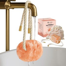 UMAID Himalayan Pink Salt Rock for Shower & Bath – Salt Buddy™ 2 lb Hanging Mineral Rock, Mothers Day Gifts for Mom, Wife, Daughter, Solid Himalayan Stone for Spa-Inspired Relaxation & Self-Care