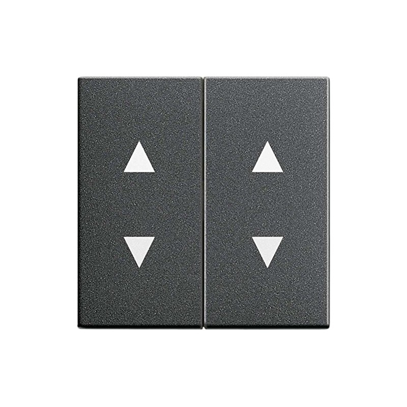 Gira 115028 Rocker Switch with Arrow Symbols System 55, Anthracite