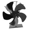 5 Blade Heat Powered Stove Fan Fireplace Fans Self Generating