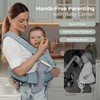 FRUITEAM 6-in-1 Baby Carrier with Waist Stool/Hip Seat for Breastfeeding,