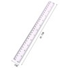 ZJYCLY Ruler, 11.8 inches (30 cm), Cutting Ruler, Stedra, Clear,