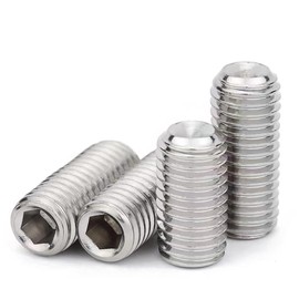 30 Pcs M8-1.25x8mm Hex Socket Head Cup Point Set Screws, Allen Head Grub Screw, Internal Hex Drive Headless Set Screw, 304 Stainless Steel,for Bathroom Fixtures, Door Knobs, Faucets, Plumbing