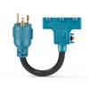 HonestRv NEMA L5-30P to 5-15/20R RV Generator Adapter with Circuit